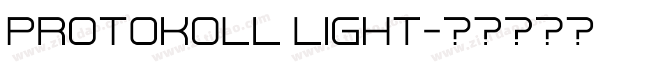 Protokoll Light字体转换